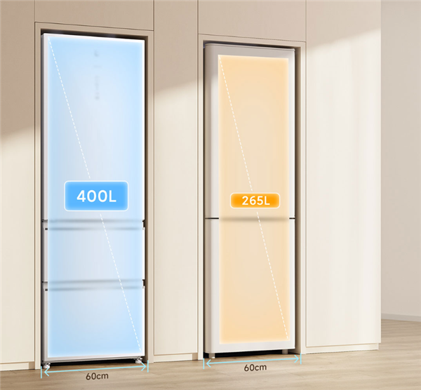 2999元！小米米家冰箱意式400L发布：纯白机身、超窄边框(图3)